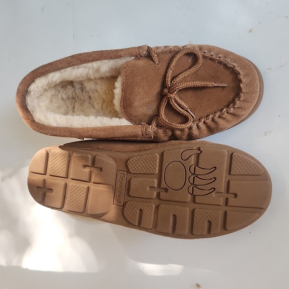 BEARPAW Suede/Sheepskin slipper shoes Size 7 New